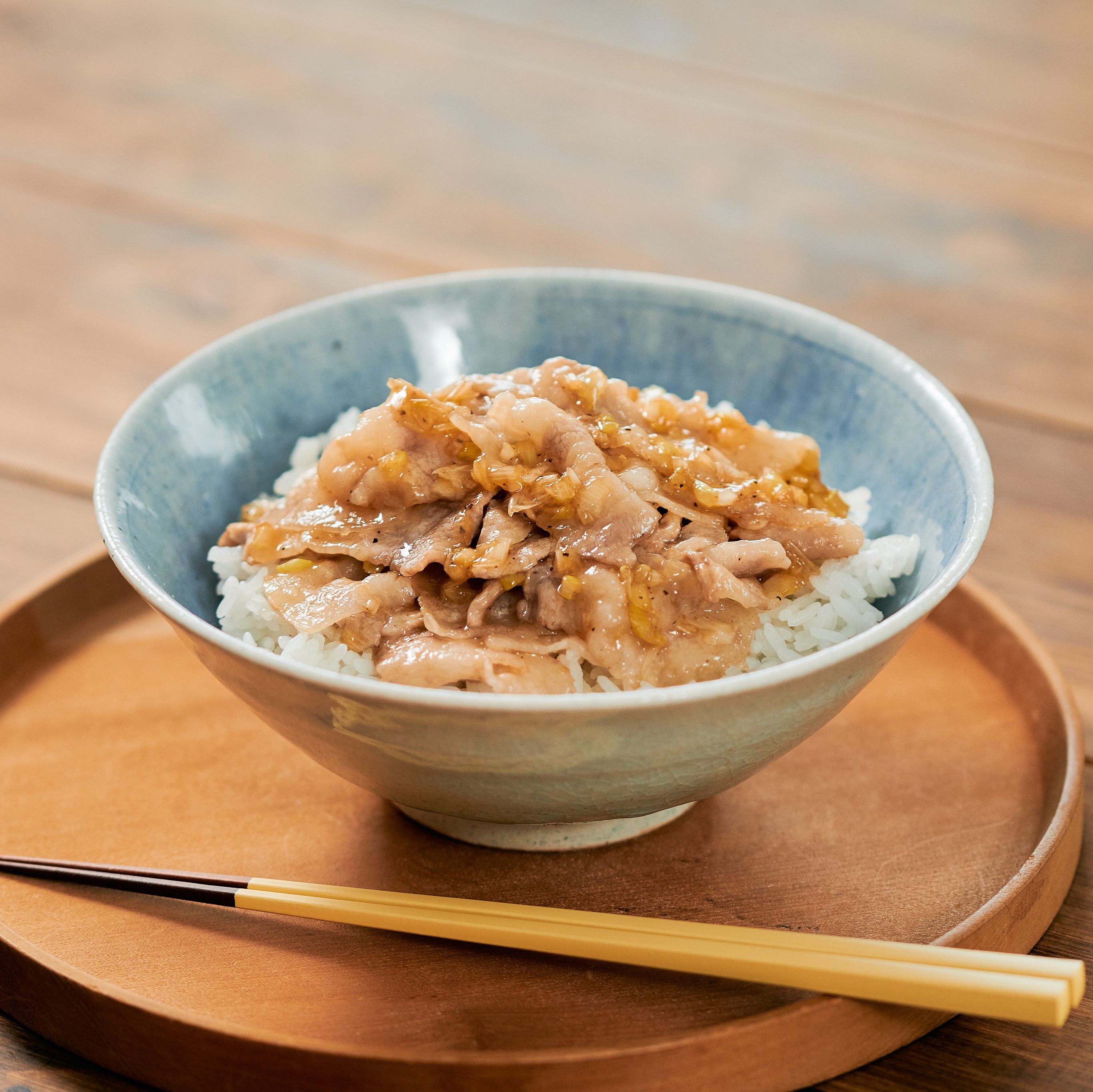 ねぎ塩豚丼