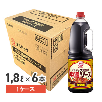 ブルドック 食堂用中濃ソース ハンディパック 1.8L