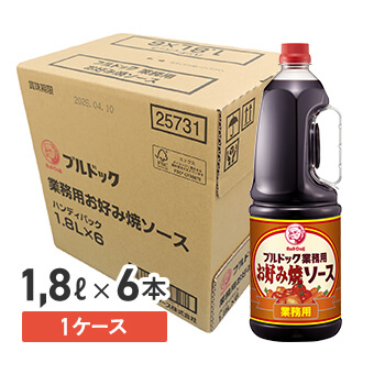 ブルドック 業務用お好み焼ソース ハンディパック 1.8L